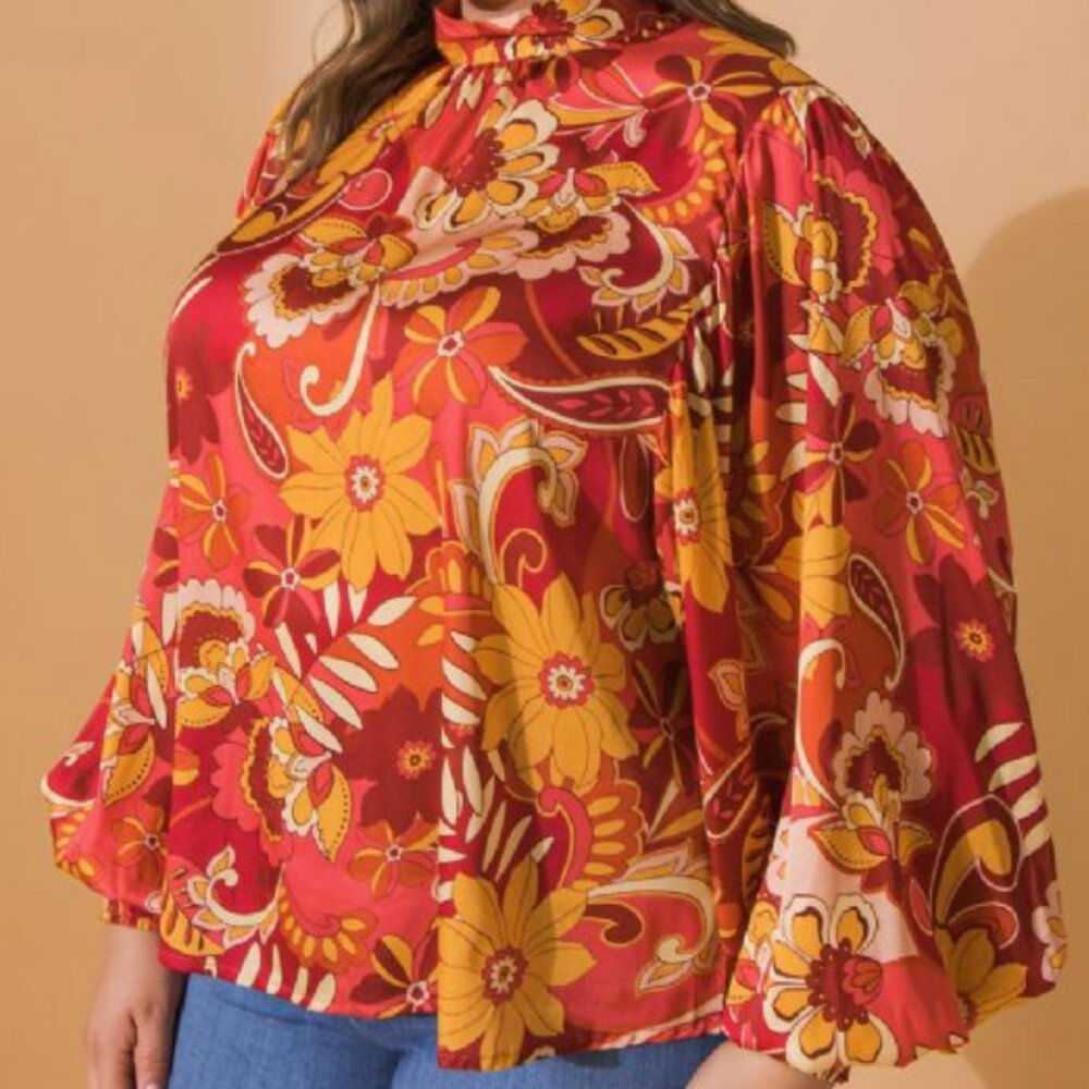 Groovy Floral Blouse